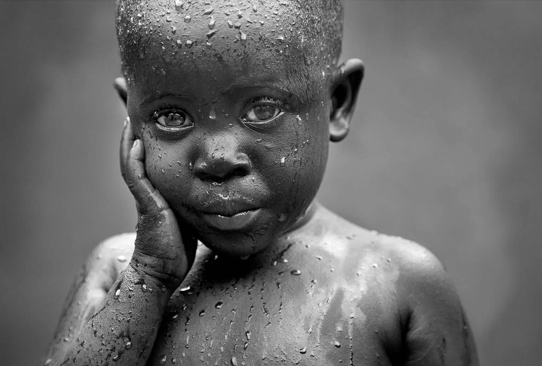 Portrait of a child, from the 50 for Freedom campaign for the ILO