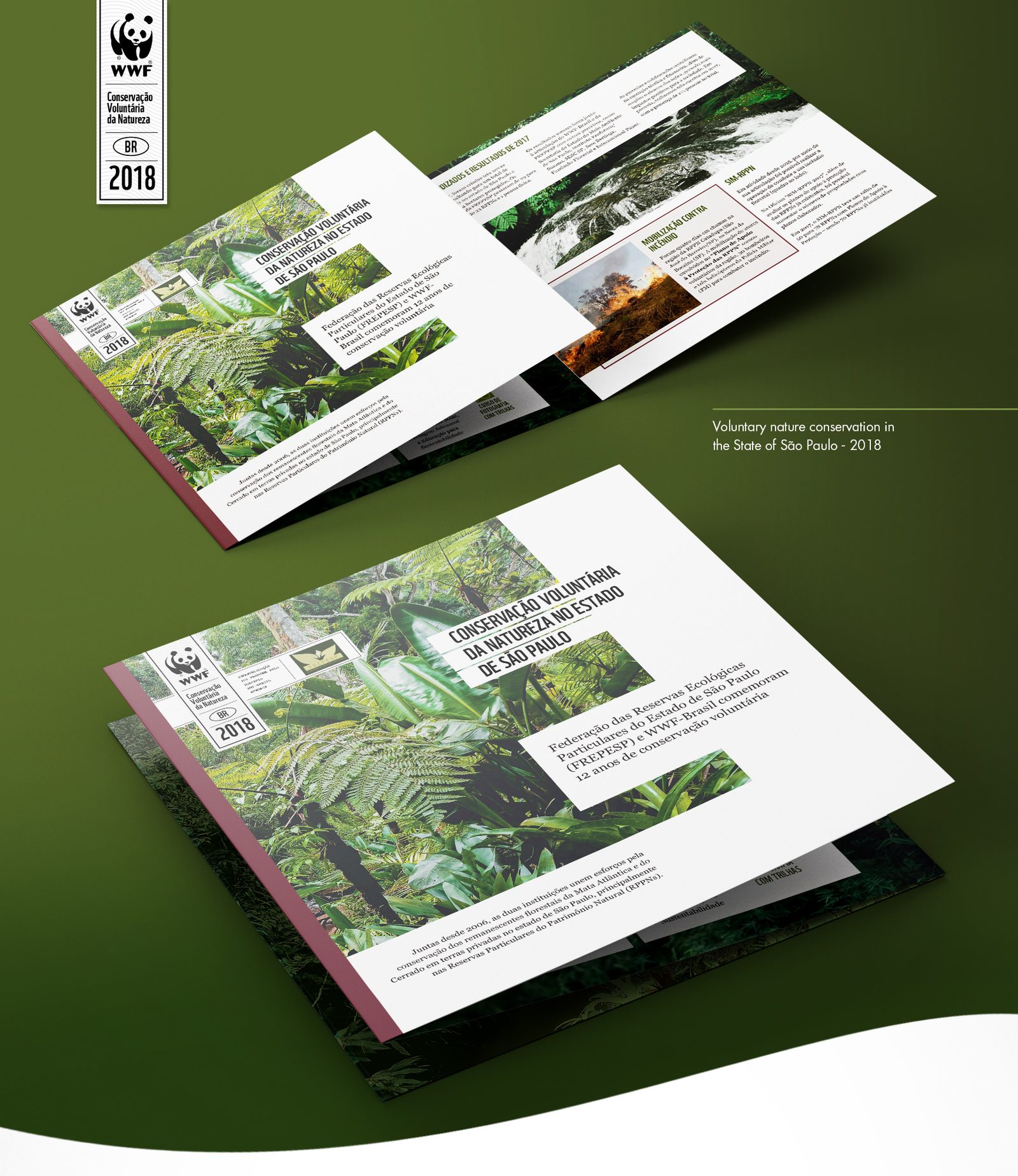 Spreads from the WWF and FREPESP voluntary conservation report